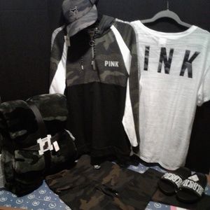 VS PINK Camo 6 pc Set NWT
